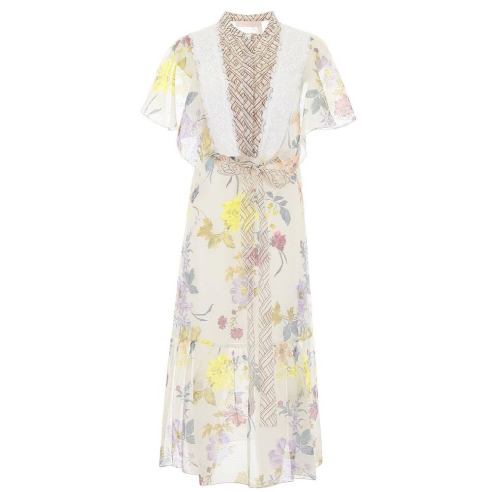 See by Chloe RTW Printed Flared Sleeve Dress